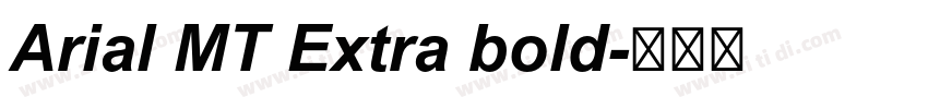 Arial MT Extra bold字体转换